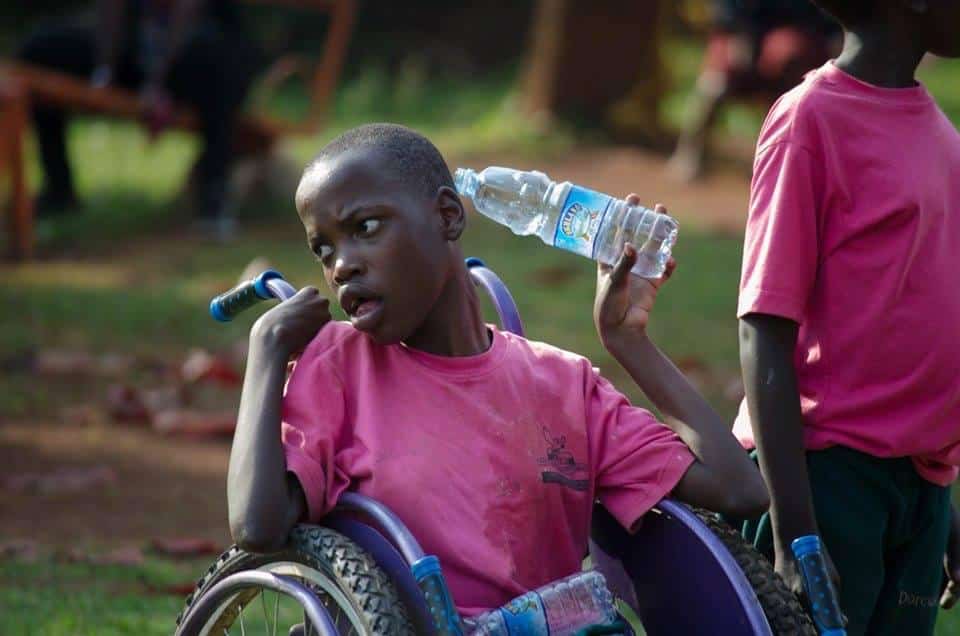 black boy on wheelchair